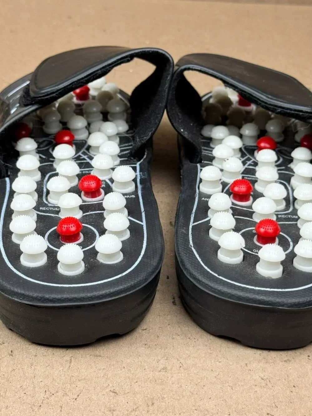 Men's Acupressure Reflexology Massage Slippers Sandal Size US 9 / 9.5